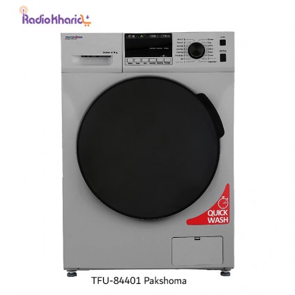 خرید ماشین لباسشویی 8 کیلویی پاکشوما مدل TFU-84401 قیمت فوق العاده با ارسال و مشاوره صوتی رایگان - رادیو خرید